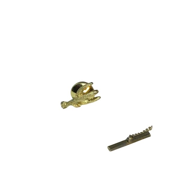 Vintage Lot of 4 Tie Tacks Cactus, Train Engine, Square And Circle (1515) - Picture 2 of 5